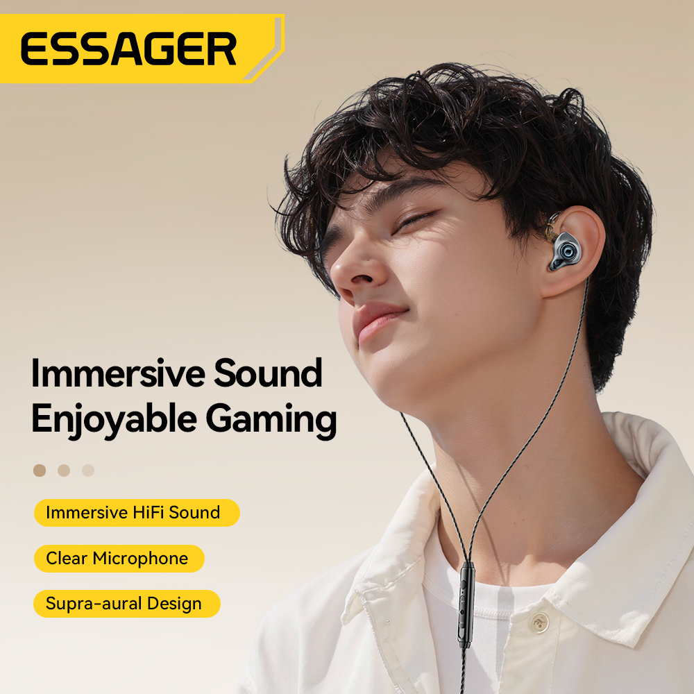 Essager USB نوع C 3.5 مللي متر - مراجعة Audiophile Headphone Wired وسعره