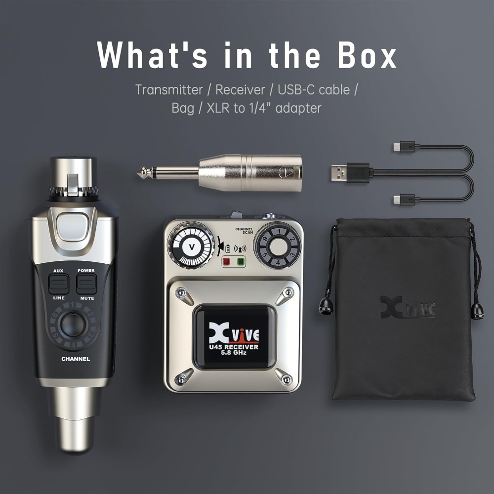 Xvive U45 نظام مراقبة الأذن ال - مراجعة In Ear Monitor Iem وسعره