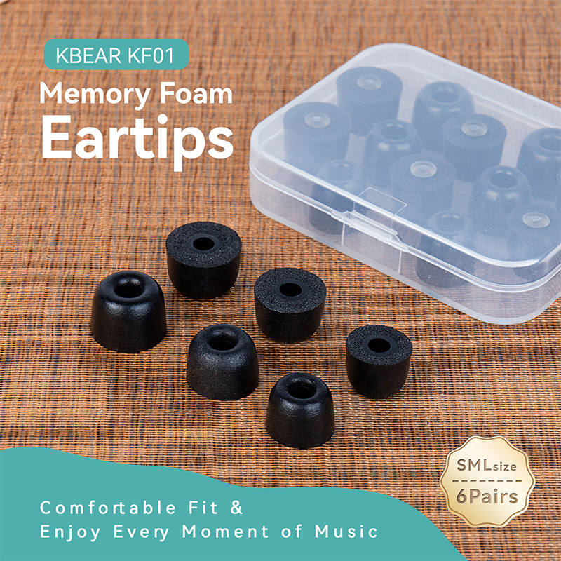 أطراف أذن من إسفنج الذاكرة KBE - مراجعة Earphone Foam Tip وسعره