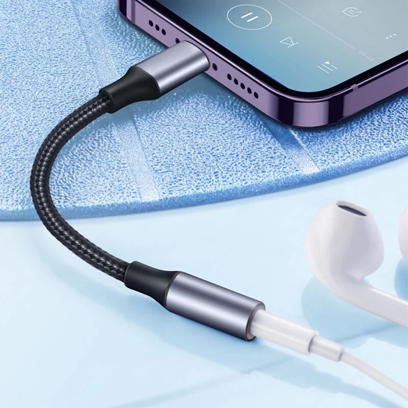 8 دبوس إلى 3.5 مللي متر جاك كا - مراجعة Earphone Splitter Jack وسعره