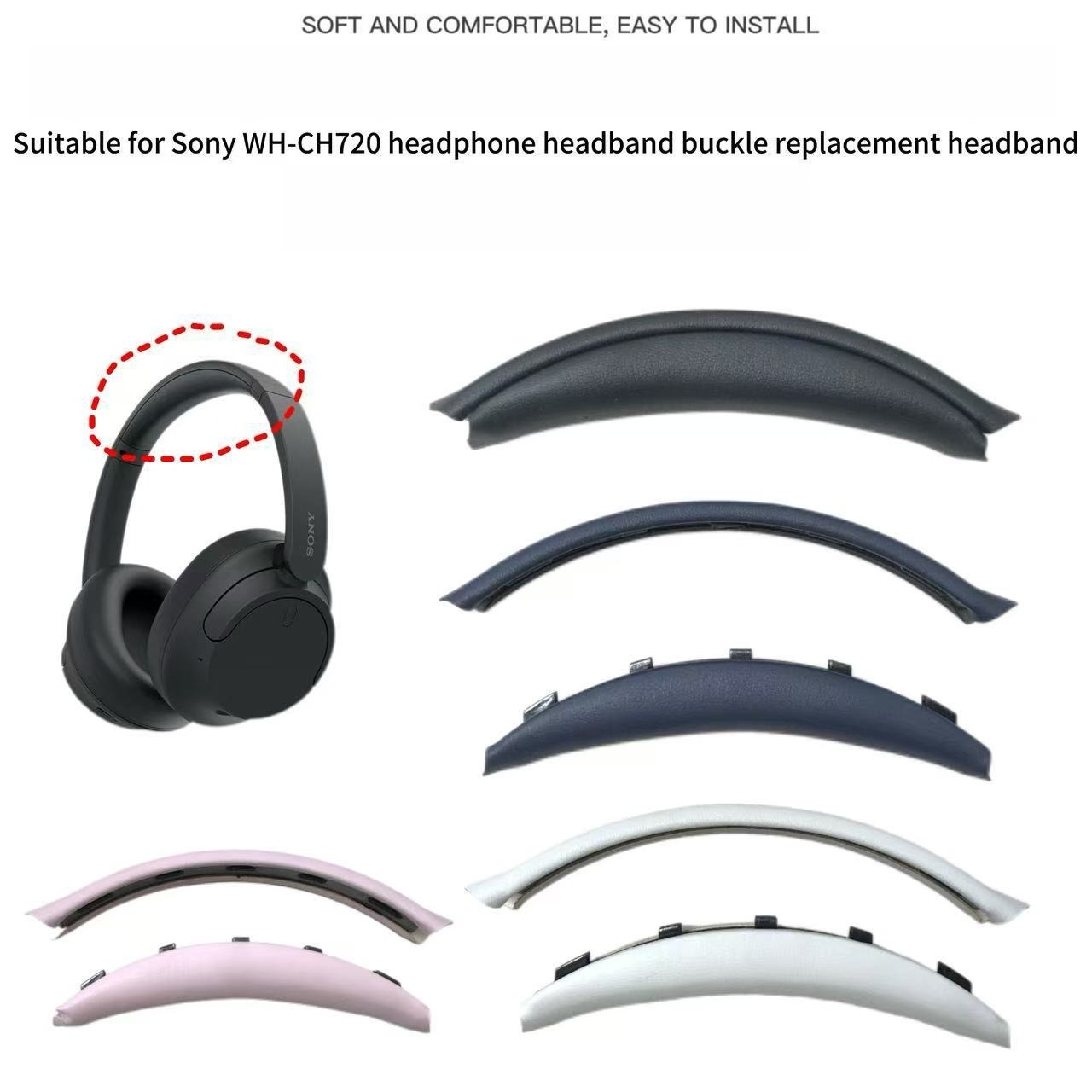 وسائد أذن من الجل لسماعات سوني - مراجعة Headphone Case Hard وسعره